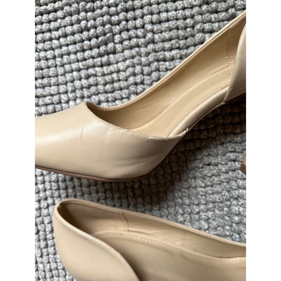 Forever 21 Size 9 Nude Cream Faux Leather Stiletto Heels. - Picture 2 of 9
